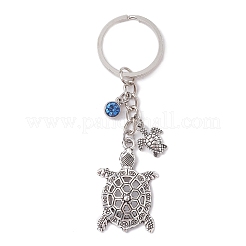 12Pcs 12 Colors Tortoise Alloy Pendant Keychain&nbsp;KEYC-JKC00702