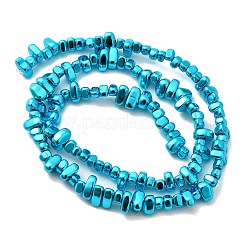 Baking Paint Electroplated Synthetic Non-magnetic Hematite Beads Strands&nbsp;G-H072-D01-01E