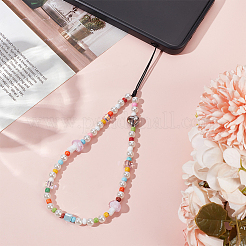 Resin Lanyard Wrist Strap Phone Star Charms Straps&nbsp;DIY-WH20003-12