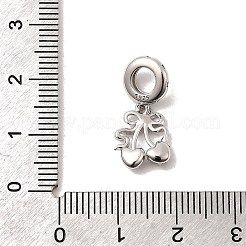 925 Sterling Silver European Dangle Charms&nbsp;STER-Z013-04P