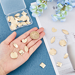 30Pcs 5 Style Brass Pendants&nbsp;KK-FH0005-03