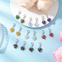 Handmade Millefiori Lampwork Pendant Decorations&nbsp;HJEW-JM04313