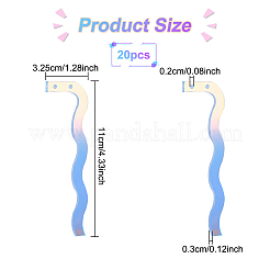 20Pcs Acrylic 2-Hole Earring Try-On Stick&nbsp;EDIS-FG0001-60
