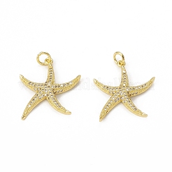 Brass Micro Pave Cubic Zirconia Pendants&nbsp;KK-E068-VB308