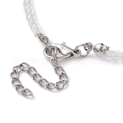 Glass Seed Beaded Cherry Pendant Necklace&nbsp;NJEW-JN04648