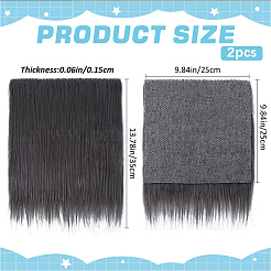 2Pcs Faux Fur Squares Fabric&nbsp;DIY-GF0011-26A