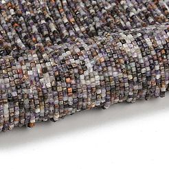 Natural Purple Fluorite Beads Strands&nbsp;G-RM2025-D51-3x3mm