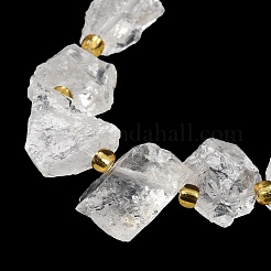 Raw Rough Natural Quartz Crystal Beads Strands&nbsp;G-Z131-J01-01