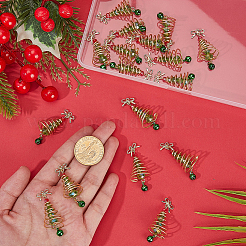 20Pcs Glass & Alloy Pendants&nbsp;FIND-SC0020-37