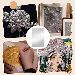50 Sheets Tinfoil Paper Sheets for Craft Engraving&nbsp;DIY-PH0031-10A