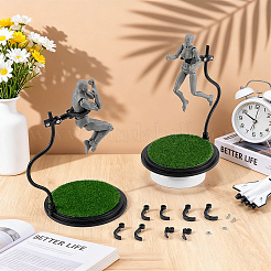 2 Bags Imitation Grass Adjustable Plastic Action Figure Displays&nbsp;ODIS-FG0002-29A