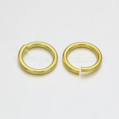Brass Open Jump Rings&nbsp;KK-E647-15G