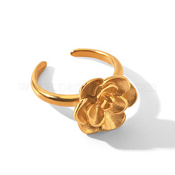 304 Stainless Steel Cuff Open Rings for Women&nbsp;WGD0A3E-01
