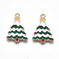 Alloy Enamel Pendants&nbsp;X-ENAM-Q442-027-RS