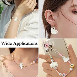 14Pcs 7 Styles Animal Theme Natural White Shell Beads Sets&nbsp;FIND-CJ0004-74