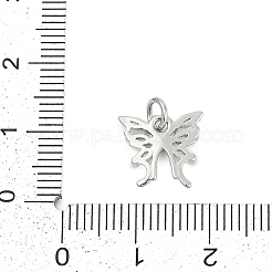 Brass Micro Pave Clear Cubic Zirconia Charms&nbsp;KK-G522-09P