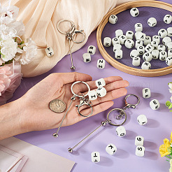 DIY Stainless Steel Beadable Keychain Making Kits&nbsp;KEYC-TA0001-63