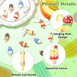 15Pcs 5 Styles Zinc Alloy Pendants&nbsp;FIND-CJ0005-36