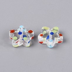 Handmade Lampwork Beads Strands&nbsp;LAMP-N038-05F