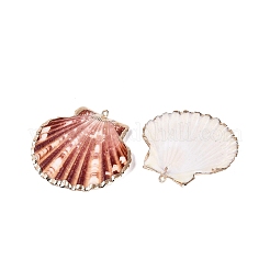 Electroplate Sea Shell Pendants&nbsp;X-SSHEL-S258-69A