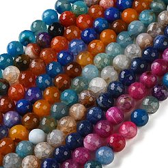 Natural Dragon Veins Agate(Dyed & Heated) Beads Strands&nbsp;G-K390-A-01