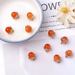10Pcs Gemstone Charm Pendant Crystal Quartz Healing Natural Stone Pendants Buckle for Jewelry Necklace Earring Making Cra&nbsp;JX599C