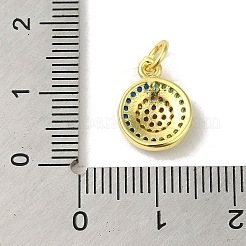 Brass Micro Pave Cubic Zirconia Charms&nbsp;KK-M283-25A-02