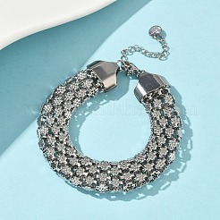 304 Stainless Steel Link Chain Bracelets for Women&nbsp;BJEW-D344-01P