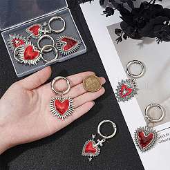 8Pcs 4 Styles Alloy Enamel Shoes Charms&nbsp;HJEW-BM0001-02