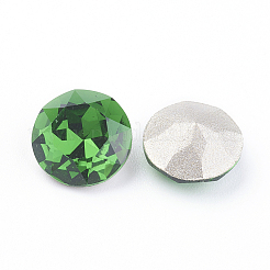Pointed Back & Back Plated K9 Glass Rhinestone Cabochons&nbsp;RGLA-J012-10mm-291