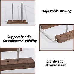 Wood & Iron Vinyl Record Storage Rack&nbsp;ODIS-WH0025-346