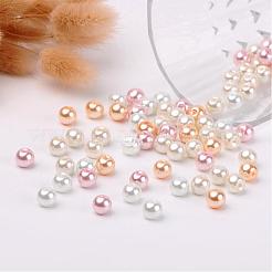 Barely Pink Mix Pearlized Glass Pearl Beads&nbsp;HY-X006-8mm-01