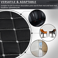 PVC Leather & Cotton & Polyester Fabric&nbsp;DIY-WH0671-191A