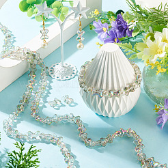 Electroplate Transparent Glass Beads Strands&nbsp;GLAA-TAC0028-009D