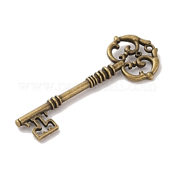 Skeleton Key Tibetan Style Alloy Big Pendants&nbsp;X-TIBEP-S293-033AB-LF