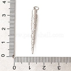 Brass Micro Pave Cubic Zirconia Pendants&nbsp;KK-B127-11P