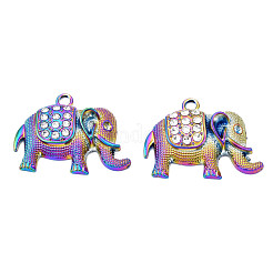 Rainbow Color Alloy Pendant Rhinestone Settings&nbsp;PALLOY-T054-155