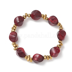 Acrylic Imitation Gemstone Beads Stretch Bracelets for Women&nbsp;BJEW-JB13273