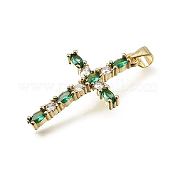 Easter Brass Pave Cubic Zirconia Pendants&nbsp;CU-E002-01C-G05