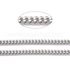 Tarnish Resistant 304 Stainless Steel Cuban Link Chain&nbsp;STAS-B019-02B-P