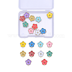 20Pcs 10 Colors Light Gold Plated Alloy Enamel Charms&nbsp;ENAM-CJ0001-65