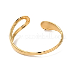Stainless Steel Open Cuff Bangles for Women&nbsp;BJEW-G719-16G