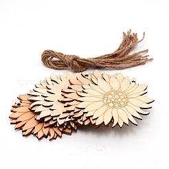 Wood Cutouts Ornaments&nbsp;WOOD-WH0112-76
