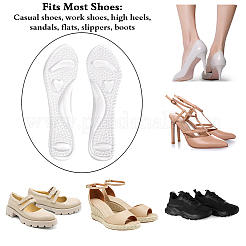 Heart Transparent Silicone Shoe Pads&nbsp;AJEW-WH0709-090
