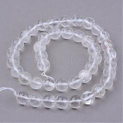 Natural Quartz Crystal Beads Strands&nbsp;G-Q462-6mm-32