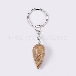 Natural Picture Jasper Keychain&nbsp;KEYC-P041-B08