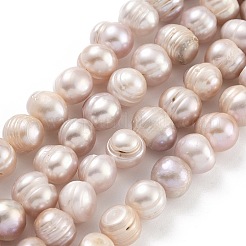 Natural Cultured Freshwater Pearl Beads Strands&nbsp;PEAR-C003-01D