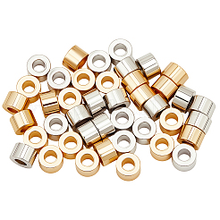 50Pcs 2 Colors Brass Beads&nbsp;KK-BBC0022-69