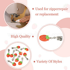 10Pcs Alloy Replacement Zipper Sliders&nbsp;HJEW-TAC0091