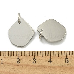 Non-Tarnish 304 Stainless Steel Stamping Blank Tag Mirror Polished Finish Pendants&nbsp;STAS-L022-428P